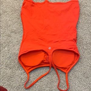 Like new orange tank w bra